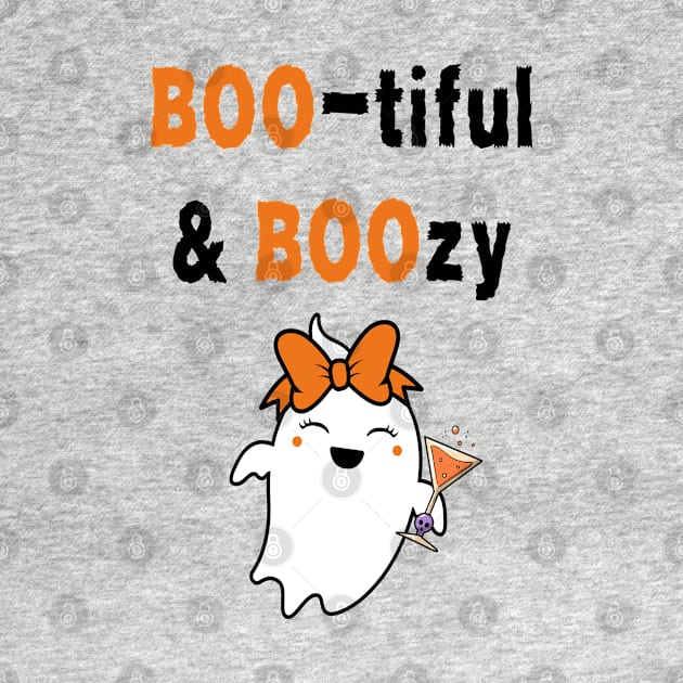 BOO-tiful & BOOzy Women's by FeFe's Tee Trendz